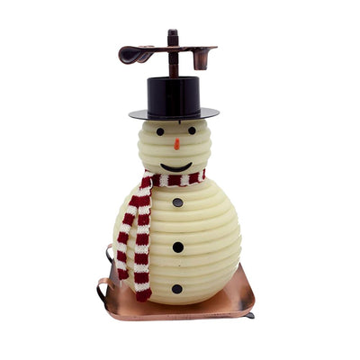 snowman candle
