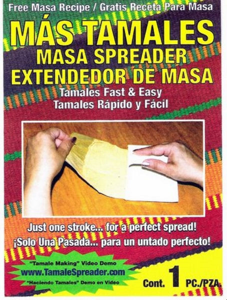 Mas Tamales Masa Spreader New in Extendedor De Masa Fast & Easy Color May  Vary
