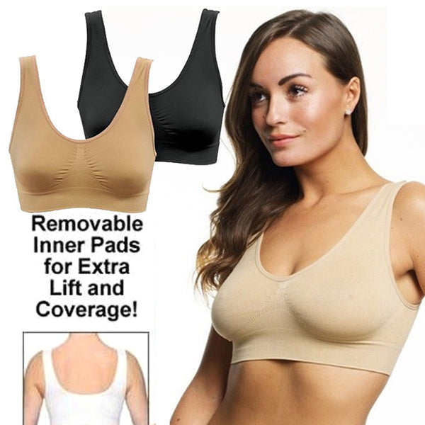 Rhonda Shear 2pack Invisible Body Bra with Removable Pads 