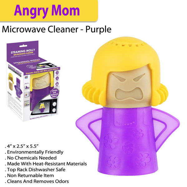 Angry Mom Microwave Cleaner - Purple