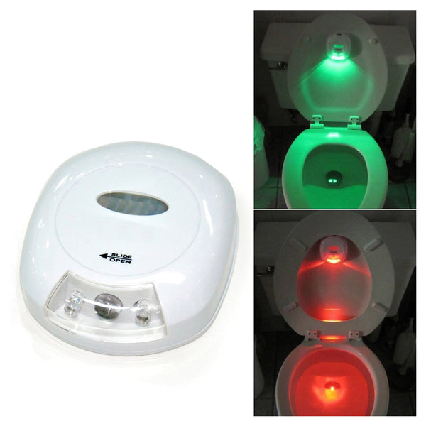 2 Pack LED Toilet Night Lights, 8-Colors Motion Detection Bathroom Bowl  Light