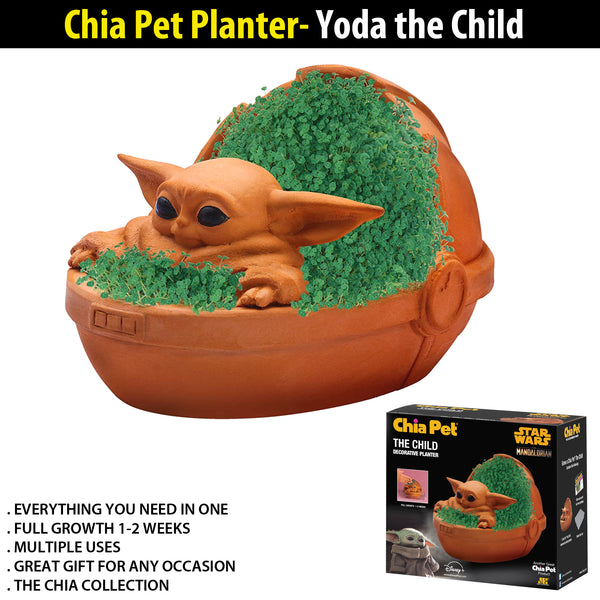 Chia Pet Planter - Yoda The Child Decorative Garden Pots