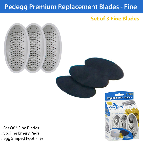 Pedegg Premium Replacement Blades Foot File and Callus Remover