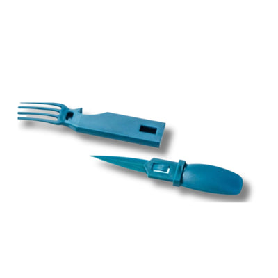 4-IN-1 Snapatite+ Detachable Utensil - Fork, Knife, Spoon and Bottle Opener (Blue)