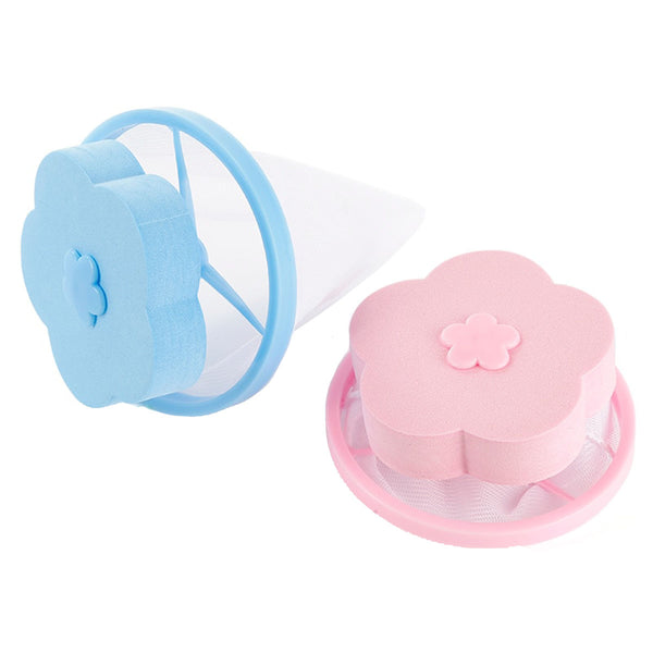 2PCS Reusable Washing Machine Floating Lint Mesh Bag Portable Washer Lint  Catcher Washer Hair Catcher Washing Machine Lint Trap for Household Tool