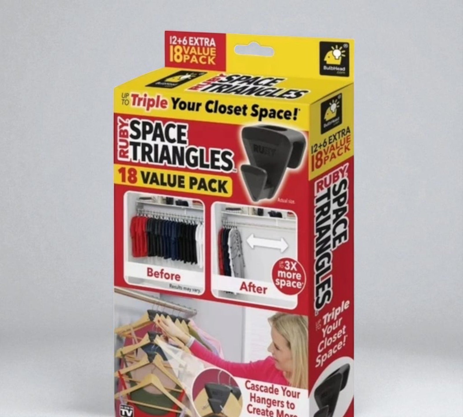 Maximize Your Closet Space with Ruby Space Triangles: The Ultimate Organizer