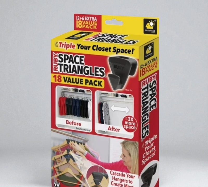 Maximize Your Closet Space with Ruby Space Triangles: The Ultimate Organizer