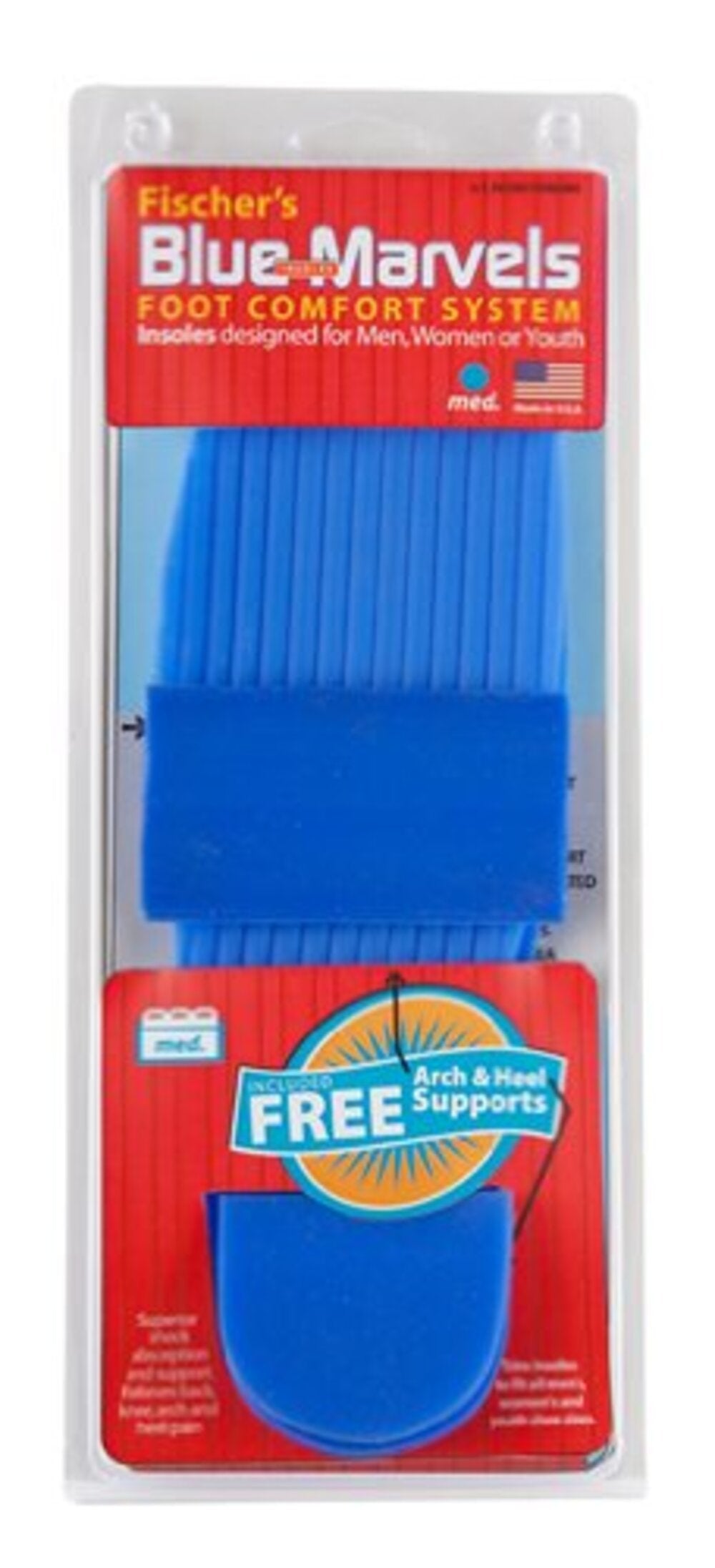 J Fischer's Blue Marvels Insoles