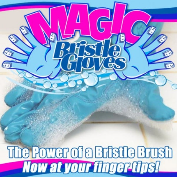 Magic Bristle Gloves - Durable Scrubbing Gloves for All Cleaning Tasks