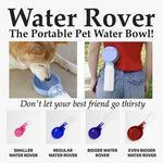 Water Rover Smaller 3.5-inch Bowl and 8 Ounce Bottle, Red