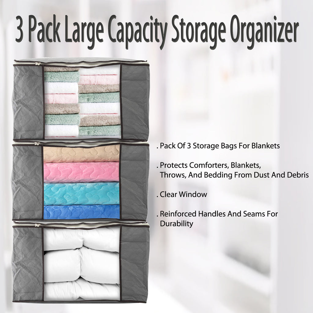 3 Pack Large Capacity Storage Organizer