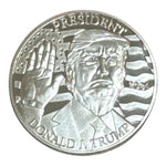 Donald Trump 2024 Commemorative Coin Silver Layered Collectible Case Certificate