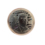 Donald Trump 2024 Commemorative Coin Silver Layered Collectible Case Certificate