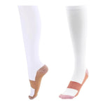 Miracle Copper Compression Socks - Large/Extra Large in White