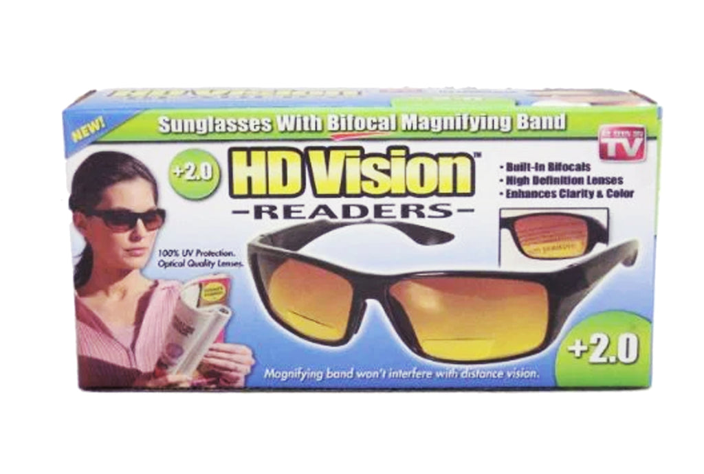 HD Vision Readers- Black- +2.00