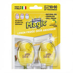 Mister Magic Fridge Odor Absorber - Refrigerator Deodorizer Eliminator (Lemon)