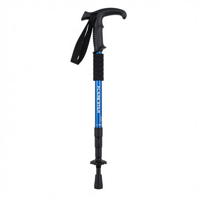 Flare Star Adjustable Telescopic Trekking Poles - Collapsible Hiking Walking Sticks (Assorted)