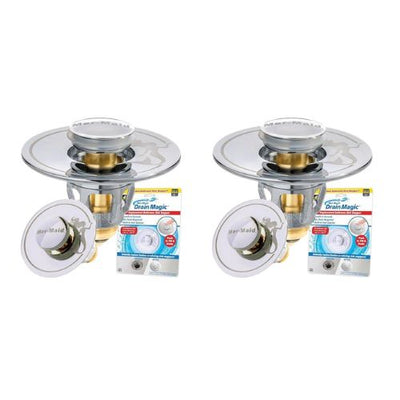 Mer-Maid Drain Magic Universal Sink Stopper [2 Pack]