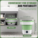 16L Portable Mini Washing Machine, 3 Modes + Spin Basket, Foldable