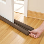 Door and Window Draft Stopper, Dual Sided, Brown, Set of 2