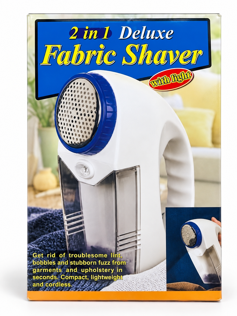 Deluxe Fabric Shaver with Light - 2 in 1 Design