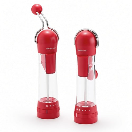 KOCHBLUME Set of 2 Ratchet Grinders Ceramic - RED