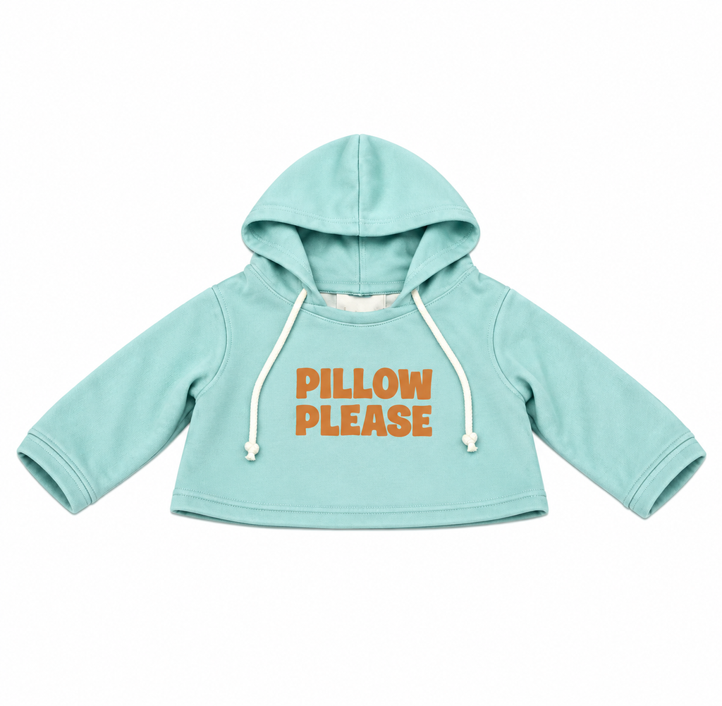 Snax the Sloth “Pillow Please” Hoodie – Blue Hoodie for Plush Sloth