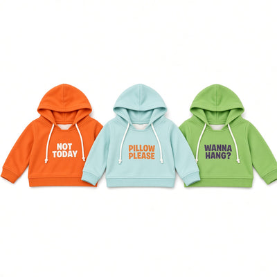 Snax the Sloth Hoodie 3-Pack – Wanna Hang, Not Today & Pillow Please
