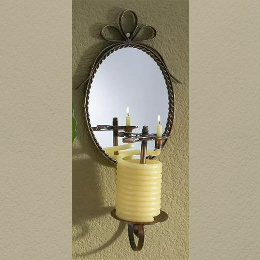 Candle by the Hour- 36 Hour Mirror Wall Sconce (20620B)
