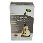 Candle by the Hour - 100 Hour Snowman Black Base (20657B)
