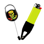 Lighter Leash Retractable Lighter Holder -Skull Series - Standard Size - 3PK