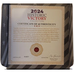 Donald Trump 2024 Commemorative Coin Gold Collectible Display Case Certificate