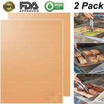 Copper Grill Mats - Non-Stick 2 Pack, Ideal for All Your Grilling Needs!