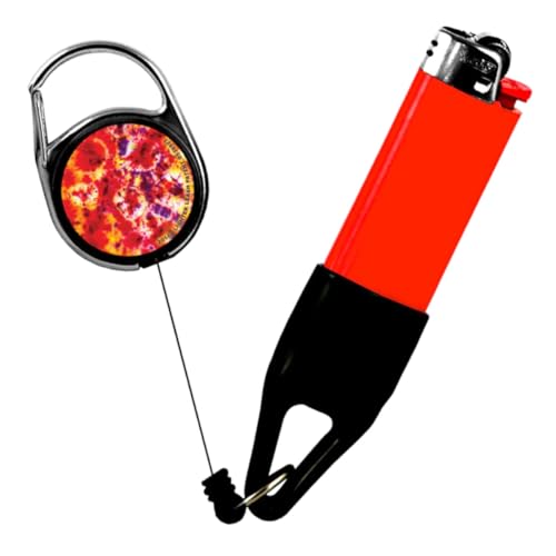 Lighter Leash Retractable Lighter Holder -  Tye Dye - Standard Size (1)