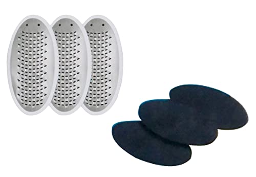 Replacement Blades with Emery Pads, 3 Pack and Miracle Foot Repair Cream