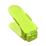 Shoe Double Decker - Efficient Space-Saving Organizer- Green