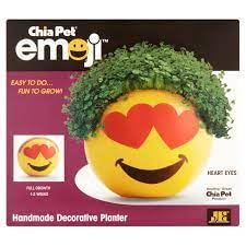 Chia Pet Planter - Emoji - Heart Eyes