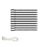 Ideaworks Deck & Fence Privacy Screen- Black and White Stripes