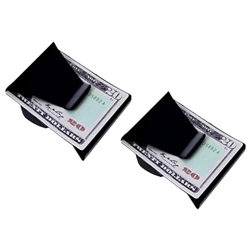 Slim Clip - Double Sided Money Clip! (Black Chrome) Two Pack