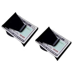 Slim Clip - Double Sided Money Clip! (Black Chrome) Two Pack