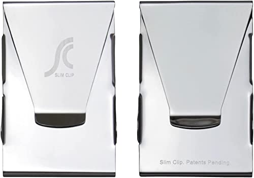 Slim Clip - Double Sided Money Clip! (Black Chrome)