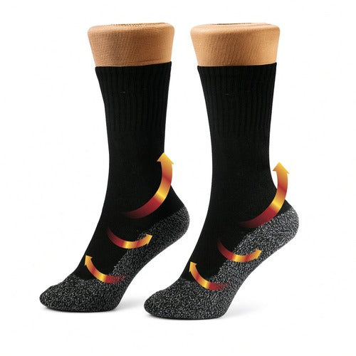 35 Below Aluminized Fiber Socks 2-Pack Black S/M