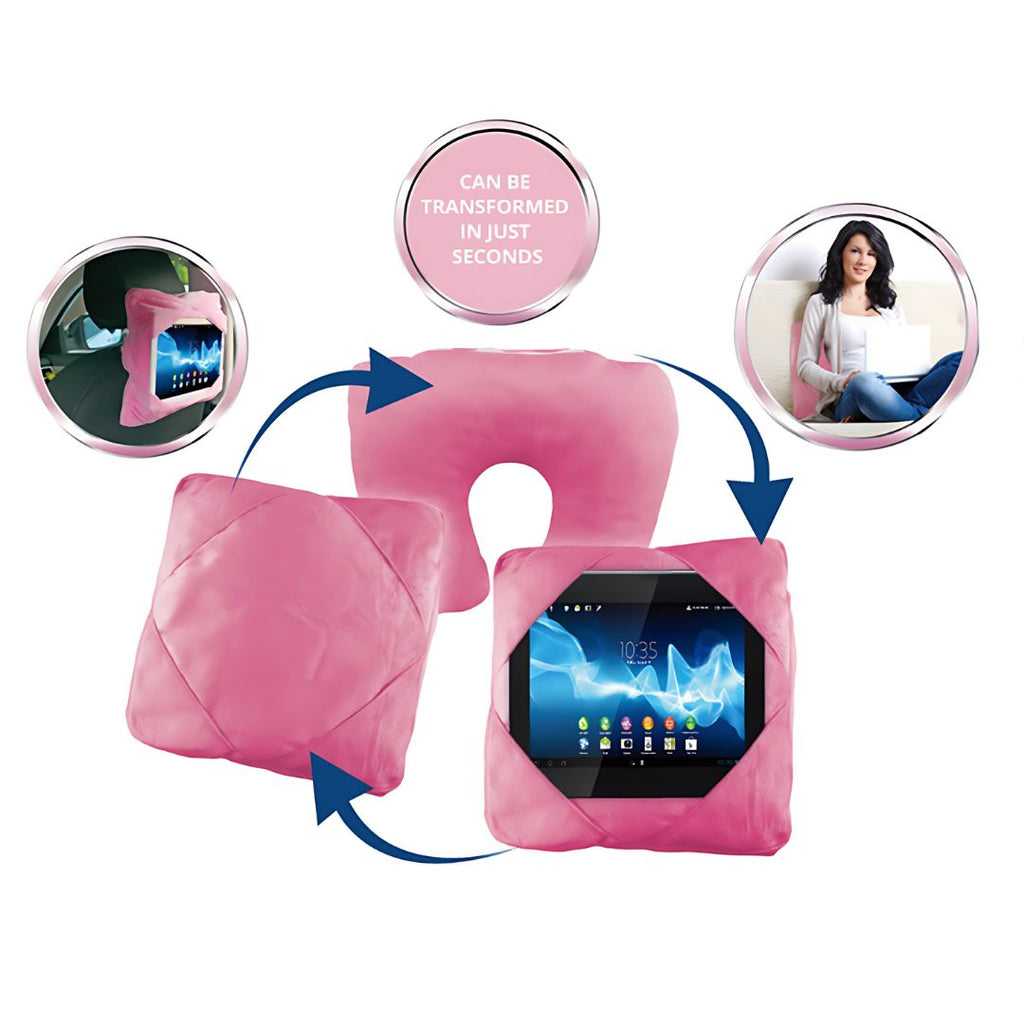3-in-1 Travel Pillow – The Perfect Neck, Back, & Tablet Companion