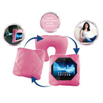 3-in-1 Travel Pillow – The Perfect Neck, Back, & Tablet Companion