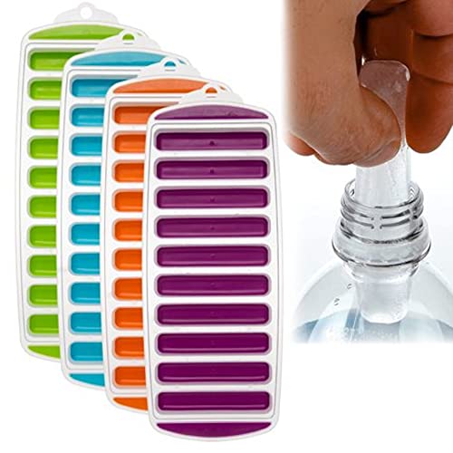 Pop-Out Bottle Ice Tray: Perfectly Shaped Ice for Bottles – Set of 2