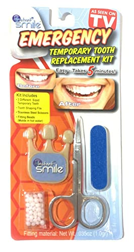 Instant Smile Emergency Temporary Tooth Replacement Kit -Dark