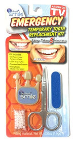 Instant Smile Emergency Temporary Tooth Replacement Kit -Dark