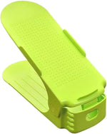 Shoe Double Decker - Efficient Space-Saving Organizer- Green