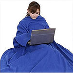 Warmie- Cozy Blanket with Sleeves - Blue
