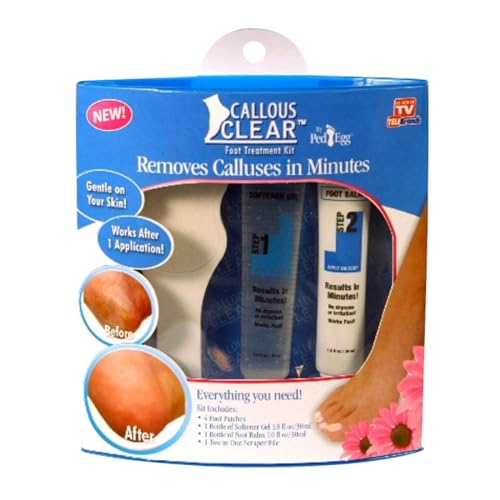 Callous Clear Foot Treatment Kit - Removes Calluses in Minutes